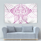 Maori Rugby Custom Ngaru Mangopare Tapestry Mawhero Niho Taniwha Motif