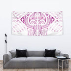 Maori Rugby Custom Ngaru Mangopare Tapestry Mawhero Niho Taniwha Motif