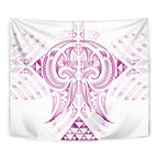 Maori Rugby Custom Ngaru Mangopare Tapestry Mawhero Niho Taniwha Motif
