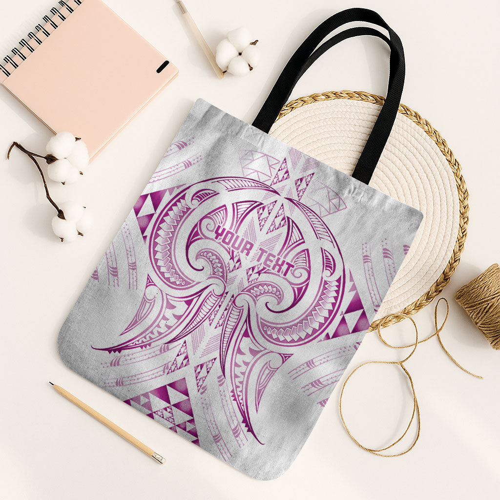 Maori Rugby Custom Ngaru Mangopare Tote Bag Mawhero Niho Taniwha Motif