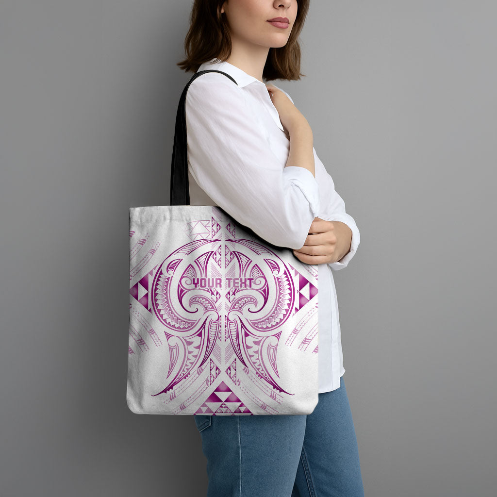 Maori Rugby Custom Ngaru Mangopare Tote Bag Mawhero Niho Taniwha Motif