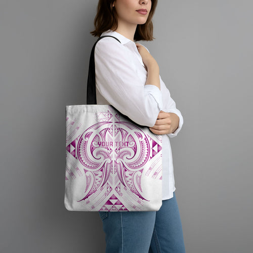 Maori Rugby Custom Ngaru Mangopare Tote Bag Mawhero Niho Taniwha Motif