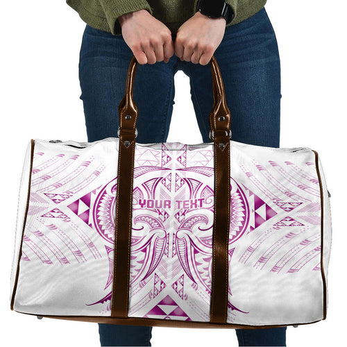 Maori Rugby Custom Ngaru Mangopare Travel Bag Mawhero Niho Taniwha Motif