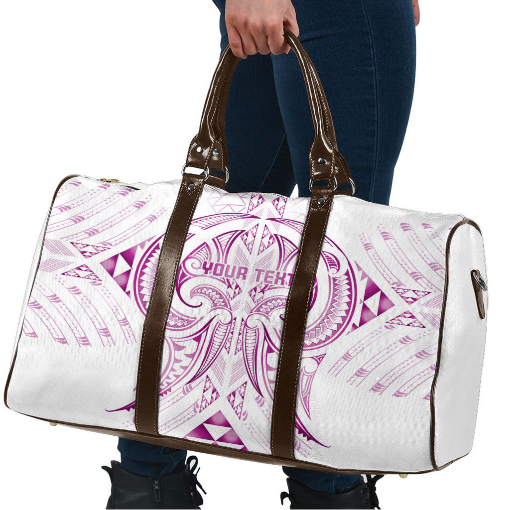 Maori Rugby Custom Ngaru Mangopare Travel Bag Mawhero Niho Taniwha Motif