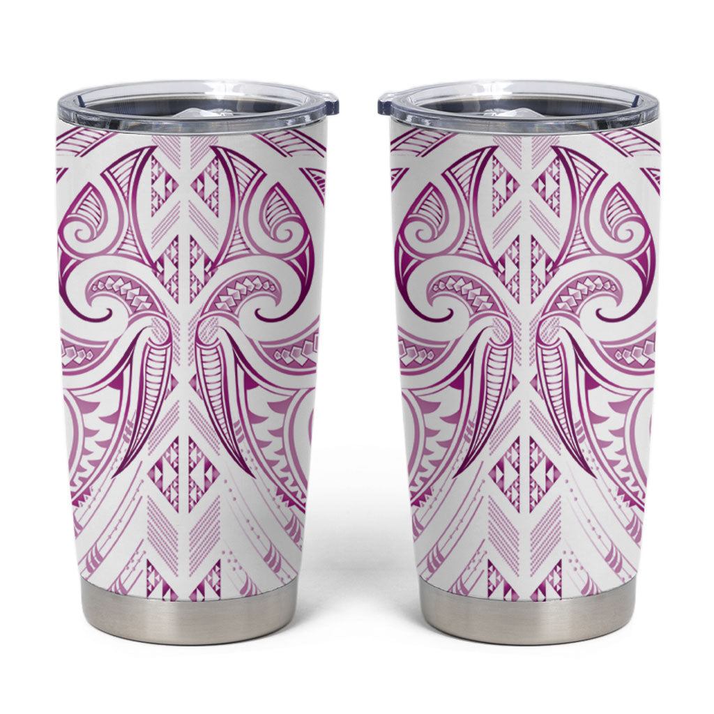 Maori Rugby Custom Ngaru Mangopare Tumbler Cup Mawhero Niho Taniwha Motif