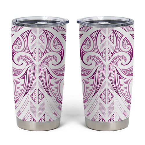 Maori Rugby Custom Ngaru Mangopare Tumbler Cup Mawhero Niho Taniwha Motif