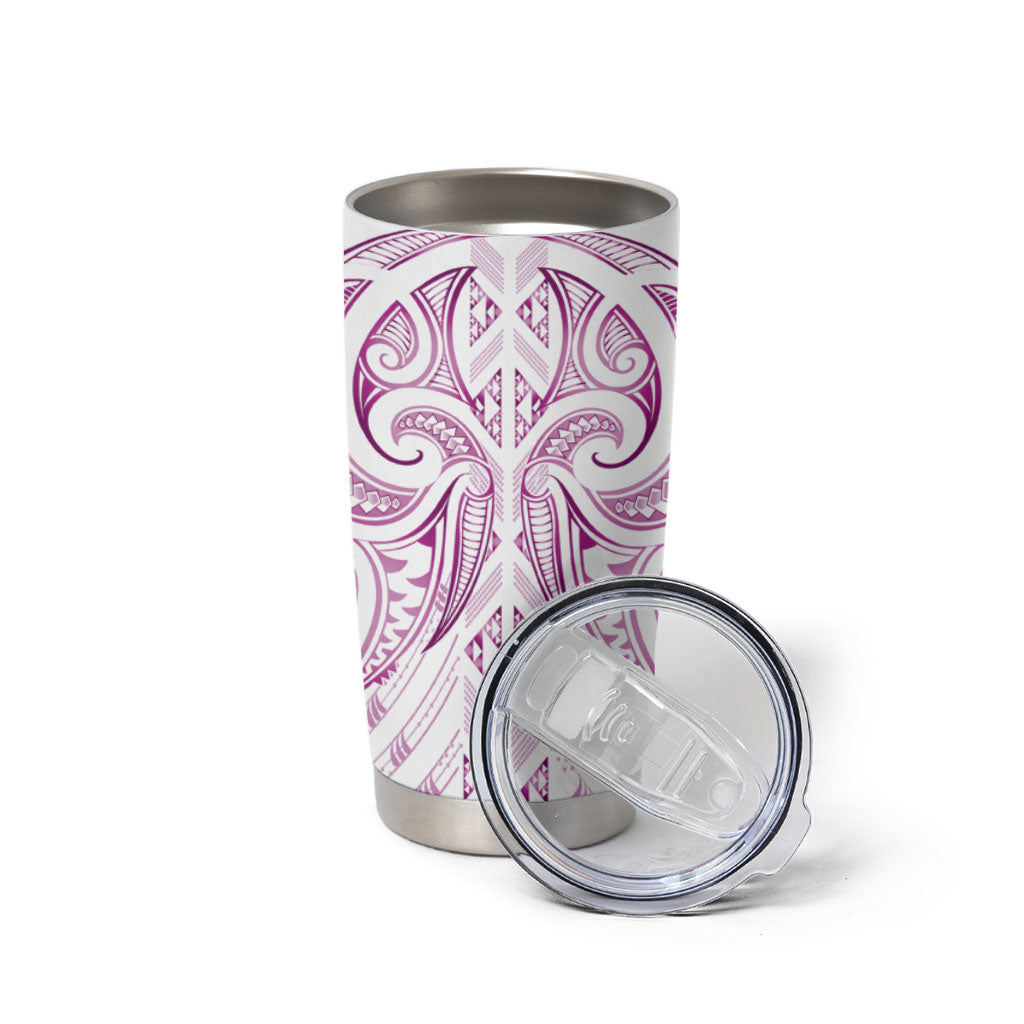 Maori Rugby Custom Ngaru Mangopare Tumbler Cup Mawhero Niho Taniwha Motif