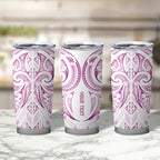 Maori Rugby Custom Ngaru Mangopare Tumbler Cup Mawhero Niho Taniwha Motif
