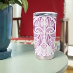 Maori Rugby Custom Ngaru Mangopare Tumbler Cup Mawhero Niho Taniwha Motif