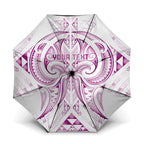 Maori Rugby Custom Ngaru Mangopare Umbrella Mawhero Niho Taniwha Motif
