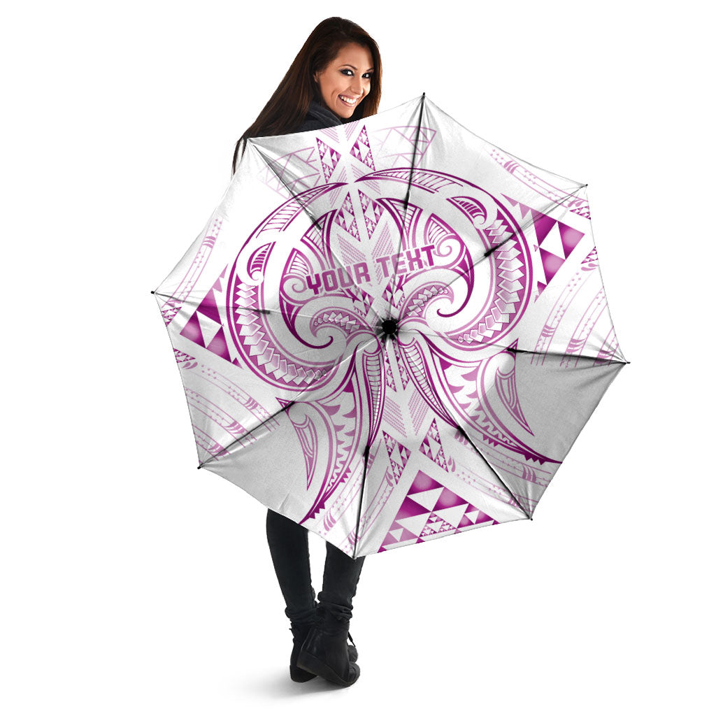 Maori Rugby Custom Ngaru Mangopare Umbrella Mawhero Niho Taniwha Motif