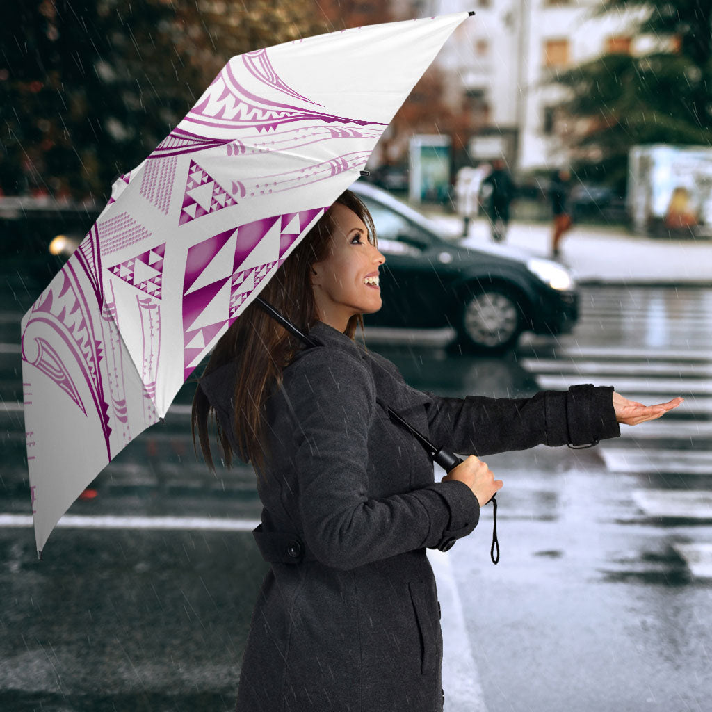 Maori Rugby Custom Ngaru Mangopare Umbrella Mawhero Niho Taniwha Motif
