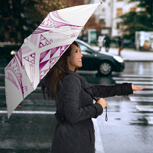 Maori Rugby Custom Ngaru Mangopare Umbrella Mawhero Niho Taniwha Motif