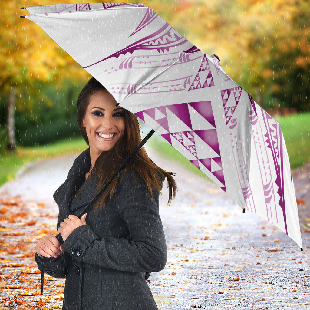 Maori Rugby Custom Ngaru Mangopare Umbrella Mawhero Niho Taniwha Motif