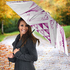Maori Rugby Custom Ngaru Mangopare Umbrella Mawhero Niho Taniwha Motif
