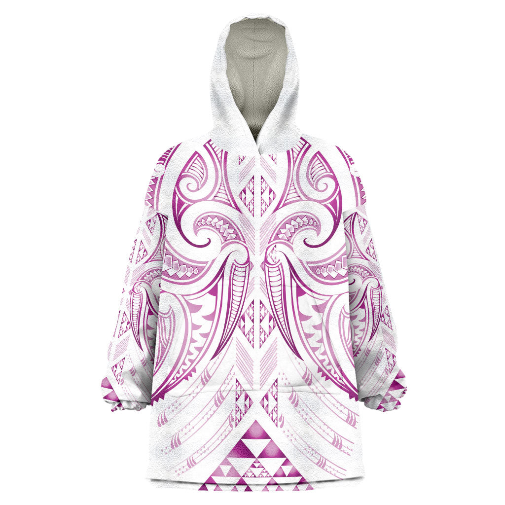 Maori Rugby Custom Ngaru Mangopare Wearable Blanket Hoodie Mawhero Niho Taniwha Motif