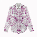 Maori Rugby Custom Ngaru Mangopare Women Casual Shirt Mawhero Niho Taniwha Motif