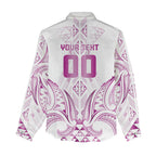 Maori Rugby Custom Ngaru Mangopare Women Casual Shirt Mawhero Niho Taniwha Motif