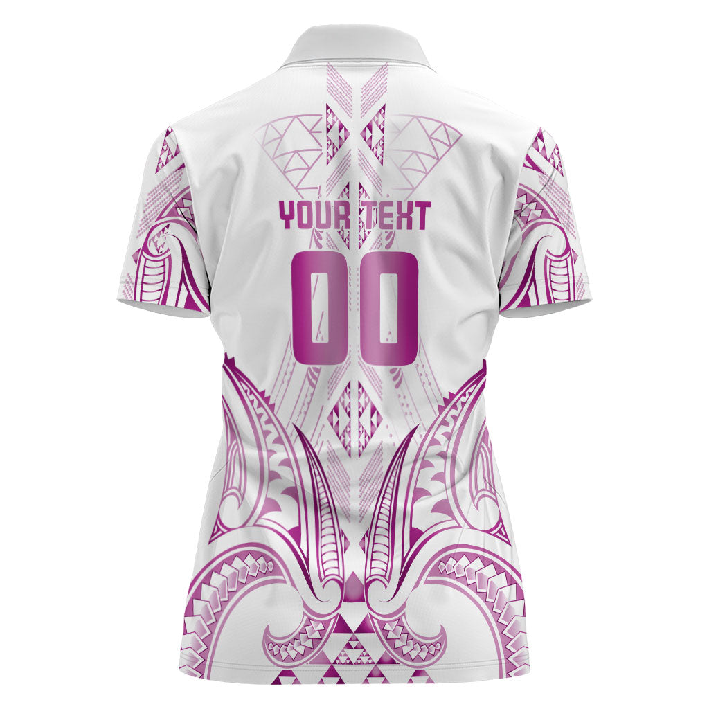 Maori Rugby Custom Ngaru Mangopare Women Polo Shirt Mawhero Niho Taniwha Motif