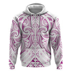 Maori Rugby Custom Ngaru Mangopare Zip Hoodie Mawhero Niho Taniwha Motif