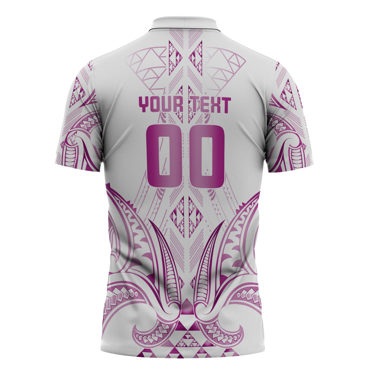 Maori Rugby Custom Ngaru Mangopare Zipper Polo Shirt Mawhero Niho Taniwha Motif