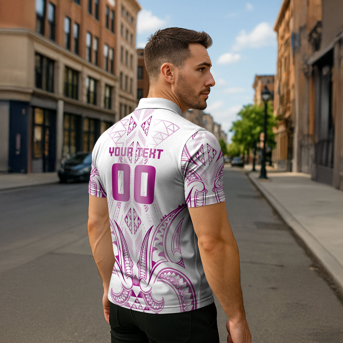 Maori Rugby Custom Ngaru Mangopare Zipper Polo Shirt Mawhero Niho Taniwha Motif