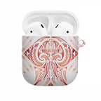Maori Rugby Custom Ngaru Mangopare AirPods Case Whero Niho Taniwha Motif