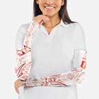 Maori Rugby Custom Ngaru Mangopare Arm Sleeves Whero Niho Taniwha Motif