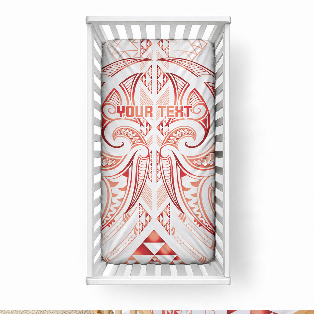Maori Rugby Custom Ngaru Mangopare Baby Bed Cover Whero Niho Taniwha Motif
