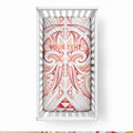 Maori Rugby Custom Ngaru Mangopare Baby Bed Cover Whero Niho Taniwha Motif