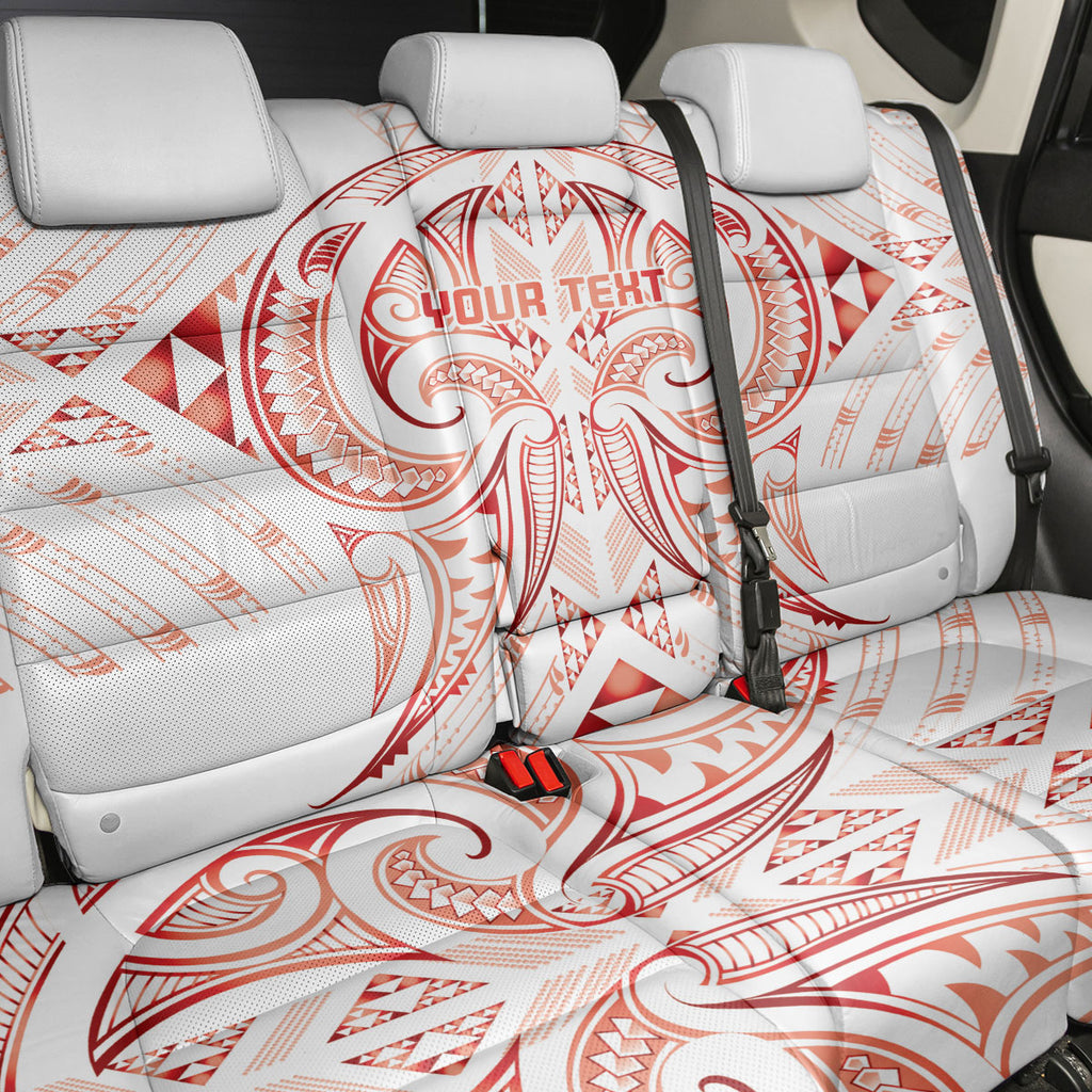 Maori Rugby Custom Ngaru Mangopare Back Car Seat Cover Whero Niho Taniwha Motif