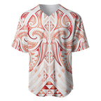Maori Rugby Custom Ngaru Mangopare Baseball Jersey Whero Niho Taniwha Motif