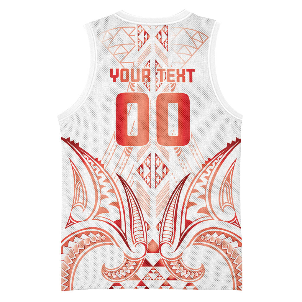 Maori Rugby Custom Ngaru Mangopare Basketball Jersey Whero Niho Taniwha Motif