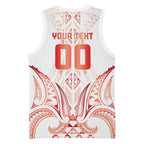 Maori Rugby Custom Ngaru Mangopare Basketball Jersey Whero Niho Taniwha Motif