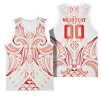 Maori Rugby Custom Ngaru Mangopare Basketball Jersey Whero Niho Taniwha Motif