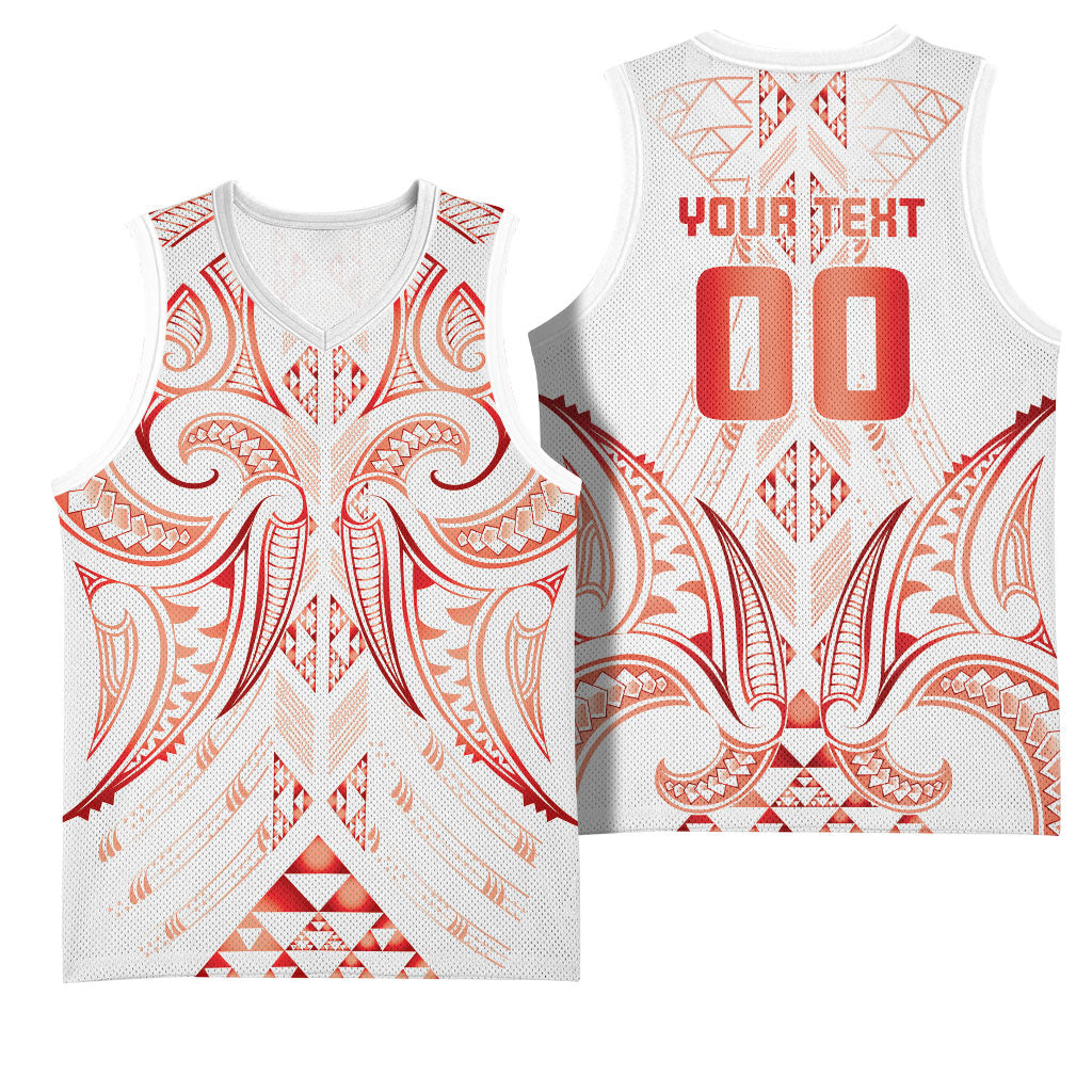 Maori Rugby Custom Ngaru Mangopare Basketball Jersey Whero Niho Taniwha Motif