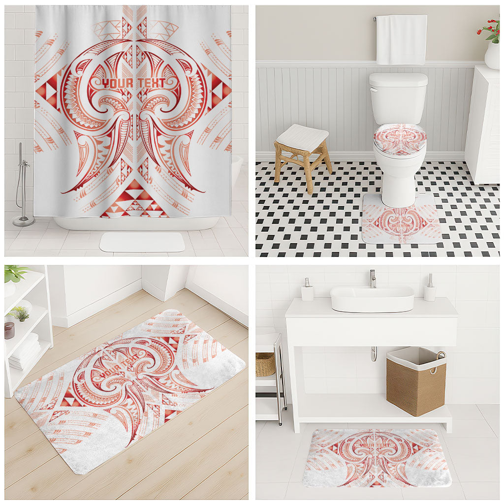 Maori Rugby Custom Ngaru Mangopare Bathroom Set Whero Niho Taniwha Motif