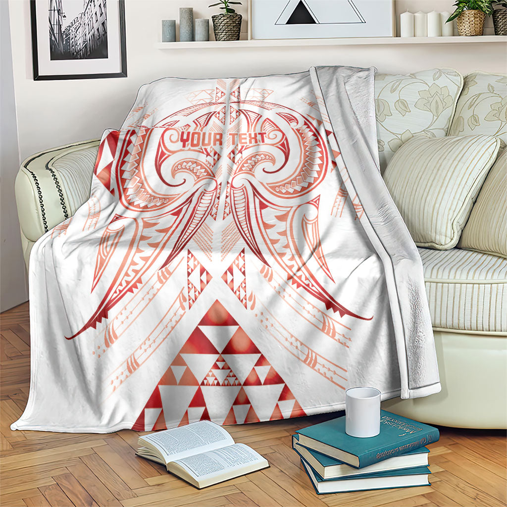 Maori Rugby Custom Ngaru Mangopare Blanket Whero Niho Taniwha Motif
