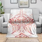 Maori Rugby Custom Ngaru Mangopare Blanket Whero Niho Taniwha Motif