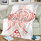 Maori Rugby Custom Ngaru Mangopare Blanket Whero Niho Taniwha Motif