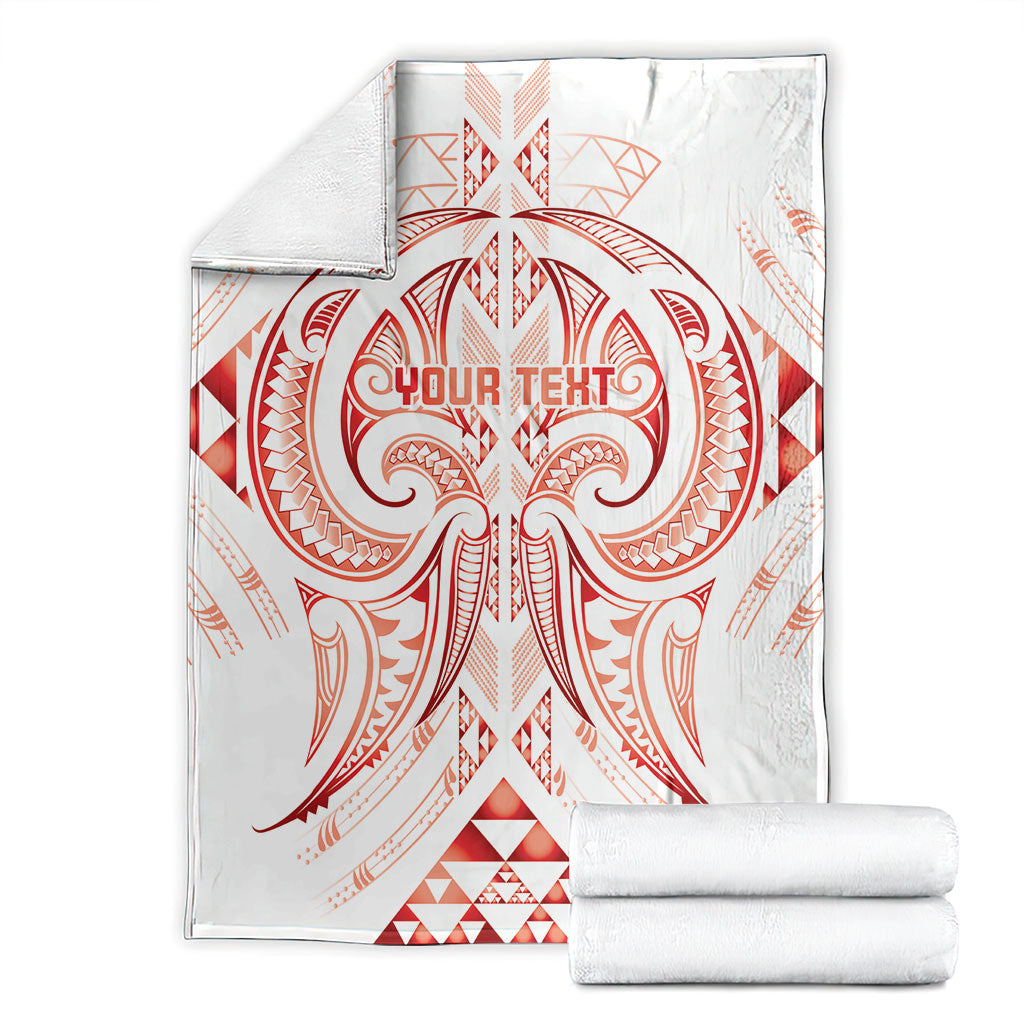 Maori Rugby Custom Ngaru Mangopare Blanket Whero Niho Taniwha Motif