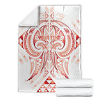 Maori Rugby Custom Ngaru Mangopare Blanket Whero Niho Taniwha Motif