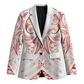Maori Rugby Custom Ngaru Mangopare Blazer Whero Niho Taniwha Motif