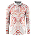 Maori Rugby Custom Ngaru Mangopare Button Sweatshirt Whero Niho Taniwha Motif