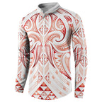Maori Rugby Custom Ngaru Mangopare Button Sweatshirt Whero Niho Taniwha Motif