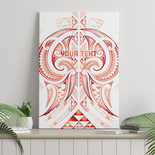 Maori Rugby Custom Ngaru Mangopare Canvas Wall Art Whero Niho Taniwha Motif