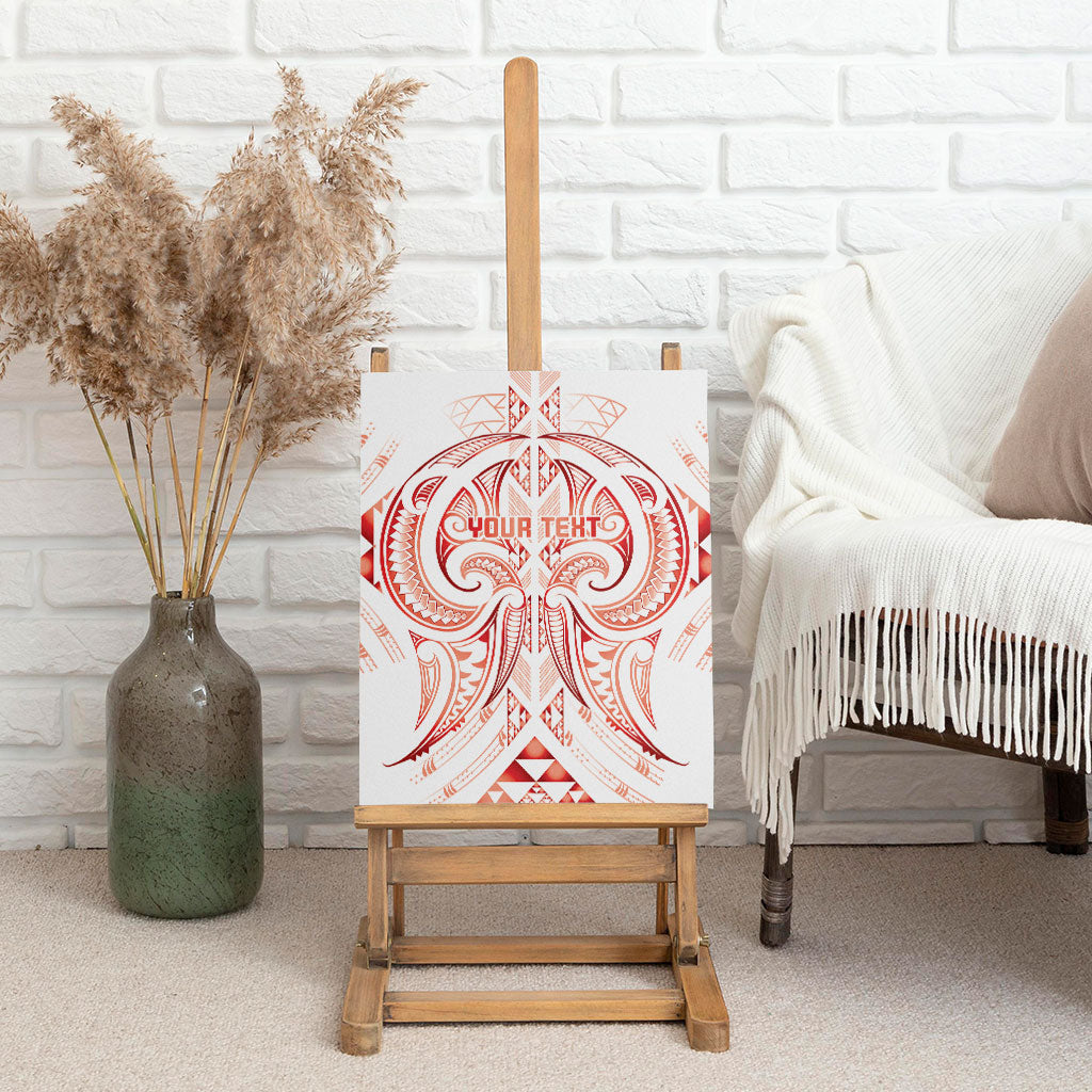 Maori Rugby Custom Ngaru Mangopare Canvas Wall Art Whero Niho Taniwha Motif