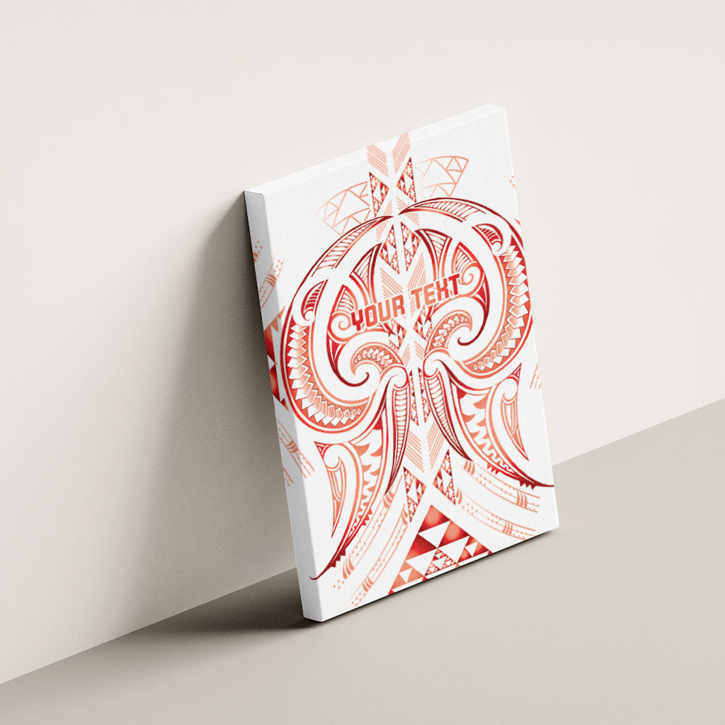 Maori Rugby Custom Ngaru Mangopare Canvas Wall Art Whero Niho Taniwha Motif