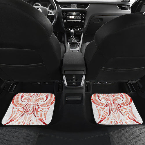 Maori Rugby Custom Ngaru Mangopare Car Mats Whero Niho Taniwha Motif