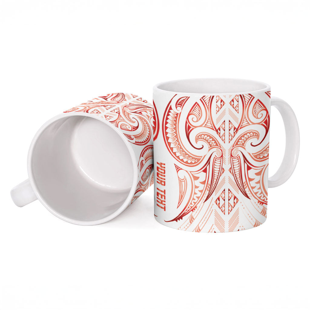 Maori Rugby Custom Ngaru Mangopare Ceramic Mug Whero Niho Taniwha Motif
